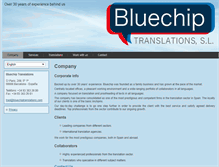 Tablet Screenshot of bluechiptranslations.com